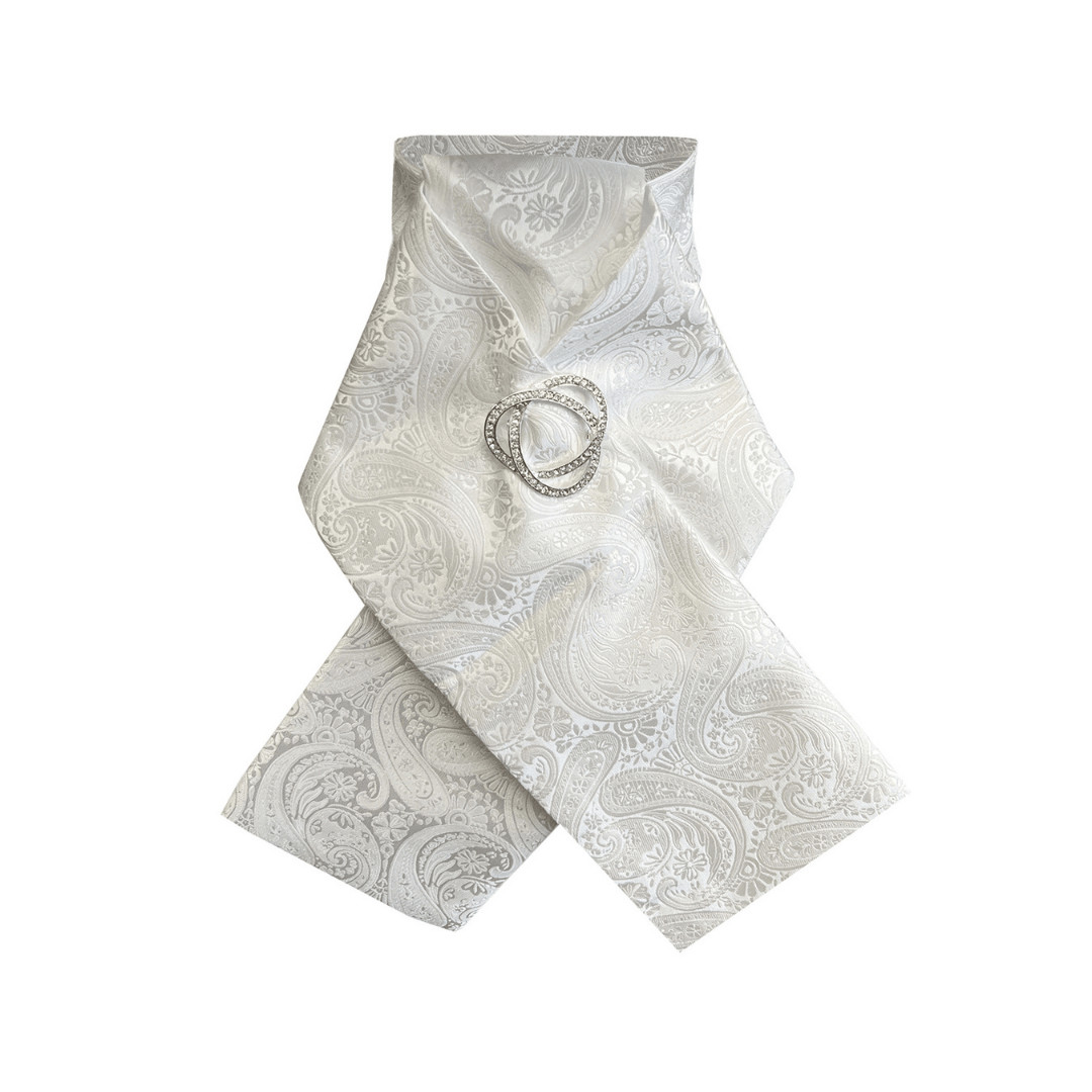 Equetech Ready Tied Riding Stock - Paisley - Dressage
