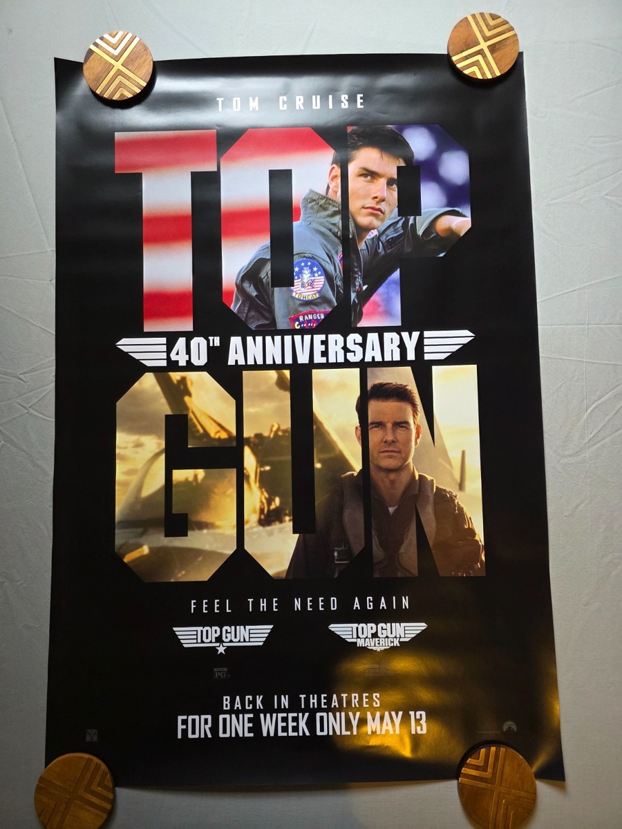 Top Gun 40th Anniversary Original Movie Poster 27x40 DS - Tom