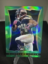 2013 Select Green Prizm Marshawn Lynch /15 1st Select Seattle Seahawks