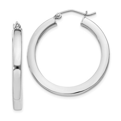 Finecraft 1E10-2025 14 Karat Gold 25 mm runde Creolen