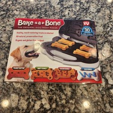 Bake a Bone Dog Treat Maker RARE As Seen On TV Homemade Dog Snacks.