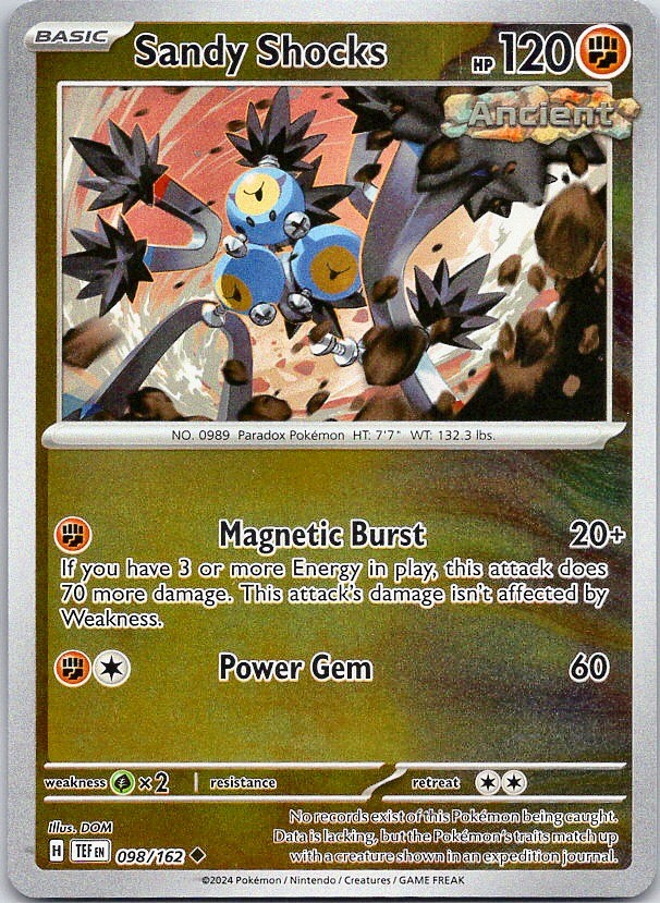 Sandy Shocks - Temporal Forces (NM) Reverse Holo 98/162 Fighting