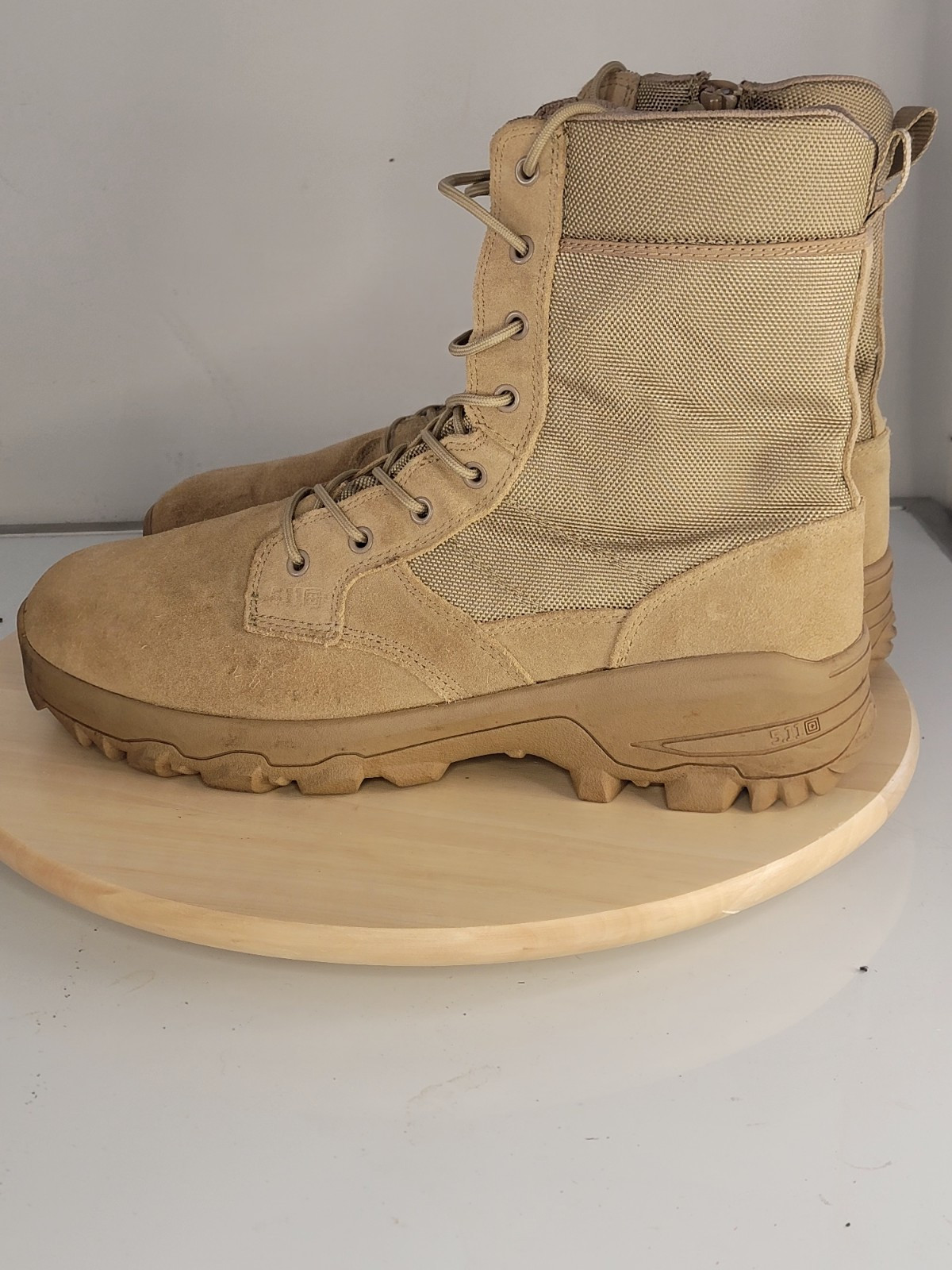 Non Zip Tactical Men's A/T All-Terrain 8-Inch Side Zip Boots