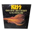 Vg+, KISS HEAVEN'S ON FIRE VERTIGO LABEL 1984 1st PRESS 12" 🚀