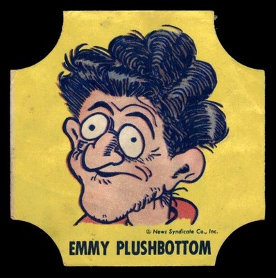 1950s Emmy Plushbottom NBC Comic Book Characters Bread Label *TT647