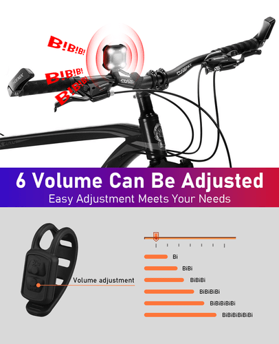 Bocina de luz de bicicleta impermeable IPX6 impermeable USB carga faro linterna - Imagen 12 de 17