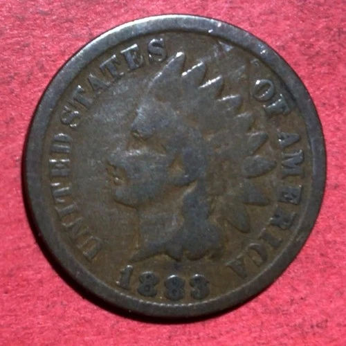 1883 US Indian Head Cent! Good! Old US Coin!