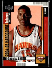 2004-05 Upper Deck Hardcourt #124 Donta Smith Rookie #/1999 Card Atlanta Hawks. rookie card picture