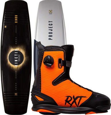 RONIX Wakeboard Set Wakeboardbindung KINETIK SPRINGBOX 2 2023 inkl. RXT BOA