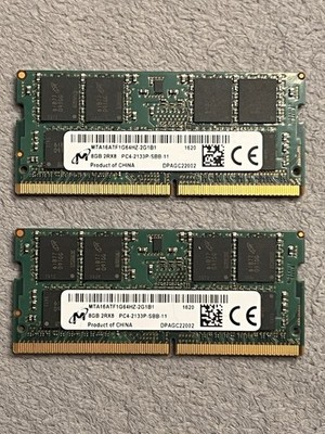 Micron SO-DIMM 16GB Arbeitsspeicher 2x 8GB DDR4 2133P MTA16ATF1G64HZ-2G1B1