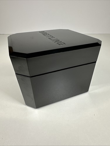 BREITLING 1884 Watch Box EMPTY - Hard Black Gloss Plastic MADE IN FRANCE *READ* - Picture 4 of 11