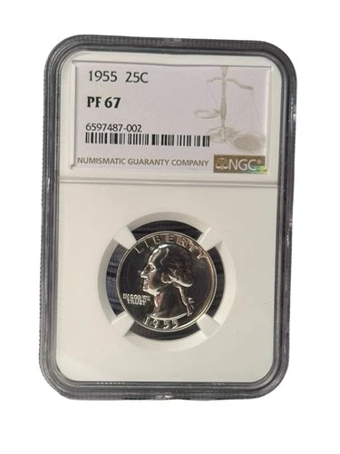 1955 Washington Quarter Proof NGC PF 67