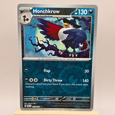  Pokemon TCG Honchkrow 132/193 Paldea Evolved reverse Holo Uncommon 2023 Eng