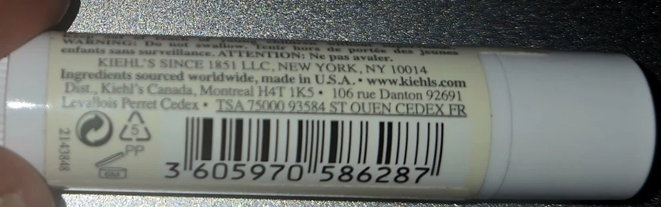 Bálsamo labial Kiehl's Baby 0,15 oz ~ 4,4 g nuevo y sellado raro Foto 3 de 4