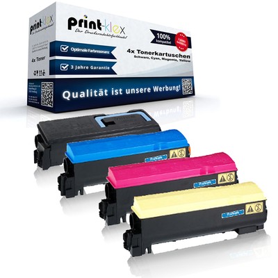 4x Kompatible Tonerkartuschen für Kyocera TK-540 Sparset Drucker Pro Serie