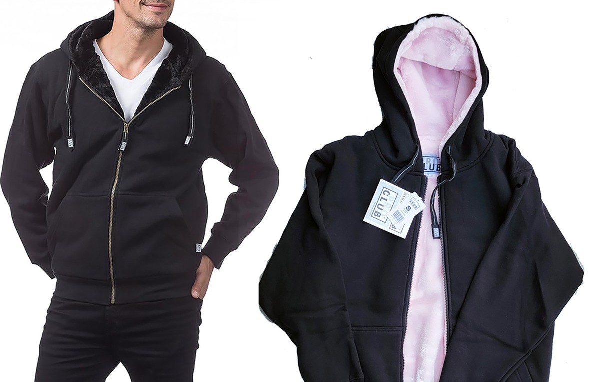 Pro Club Women's Heavyweight Fleece Pile Full Zip Hoodie Jackets