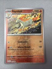 Pokemon TCG * SV Temporal Force * 27/162 Rapidash REVERSE HOLO Uncommon * NM