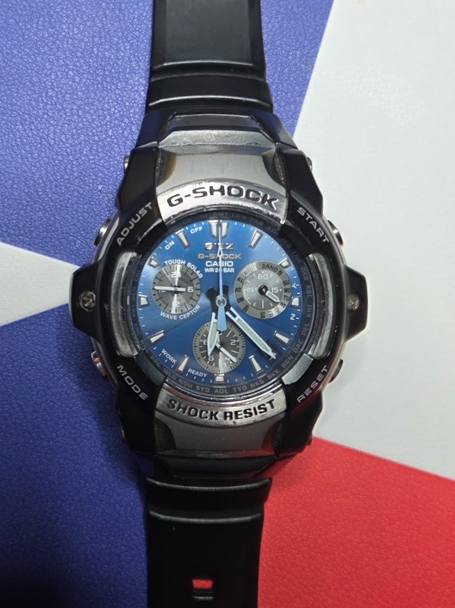 CASIO　G-SHOCK Casio G-Shock Giez GS-1100 (4777) Solar Atomic Watch Blue | eBay