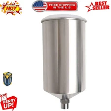 Efficient 1000ML Aluminum Gravity Feed Paint Cup - Lightweight & Compact Design