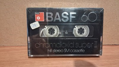 BASF Chromdioxid Super II 60 Audio Cassette - Sealed  2 PCS