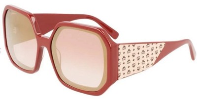 NEW MCM 709S 602 Burgundy Sunglasses with Viseto Temples & MCM Case