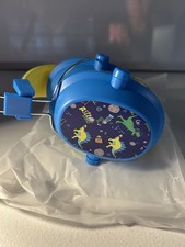 Kids Dinosaur Ear Protection Headphones Blue Yellow w/ Carry Bag NIB