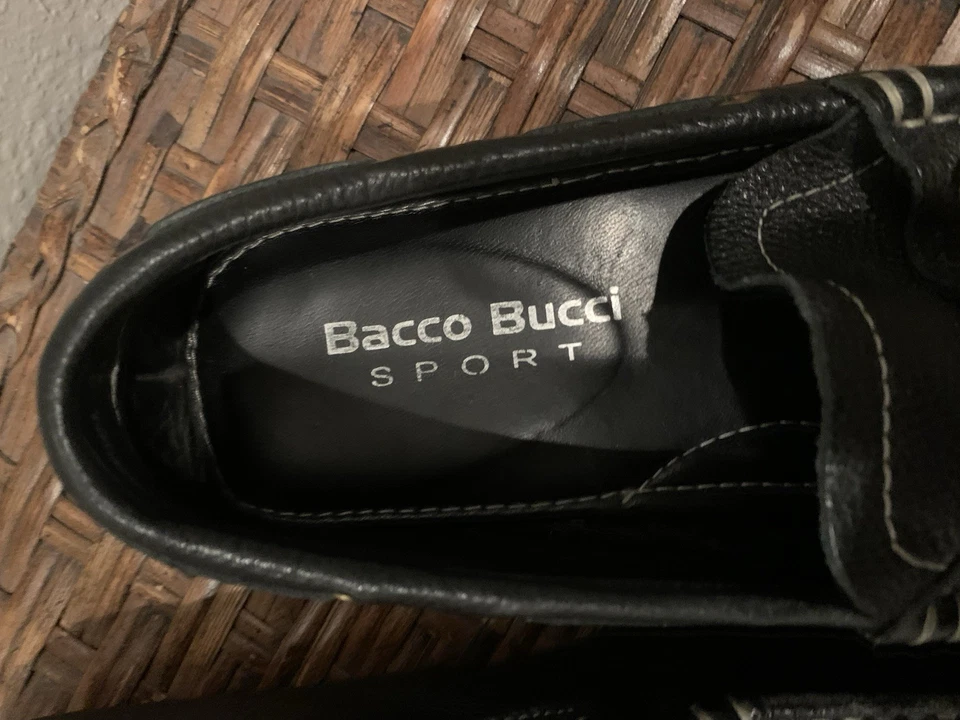 Mocasín Bacco Bucci Sport Niedermayer negro para conducir caballo talla 7 Foto 2 de 4