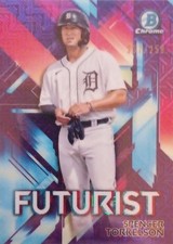 2021 Bowman Futurist#FUT-ST Spencer Torkelson Futurist Mojo Refractor Purple
