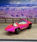 Hot Wheels Redline 1968 Sweet 16 Silhouette HTF Spectraflame Hot Pink, US Made