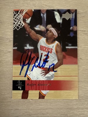 2007-08 Upper Deck Deck Rafer Alston Signed Autographed Card Houston Rockets