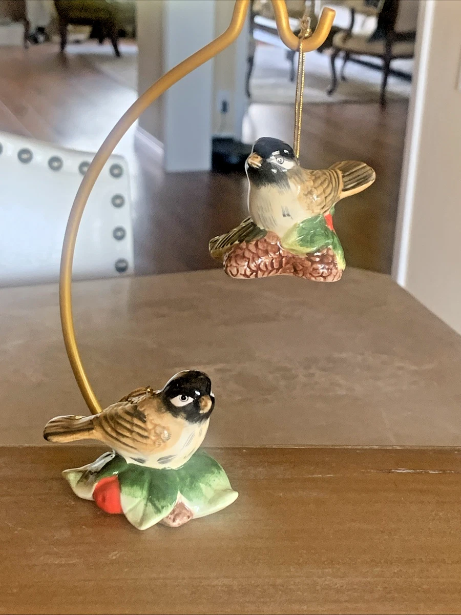 Christmas Bird Ceramic Collectible Holiday & Seasonal Ornaments