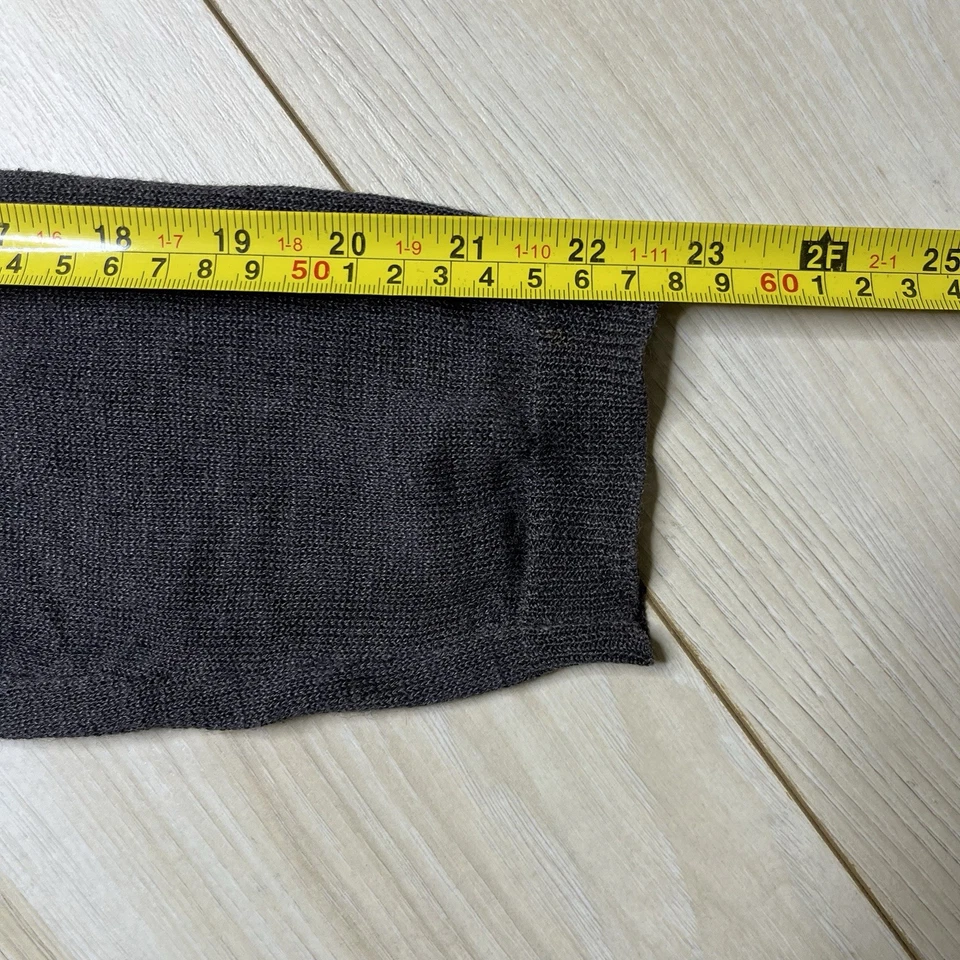 Suéter tejido con capucha y cremallera completa Mur Mur mezcla de lino para mujer talla mediana púrpura Foto 4 de 4