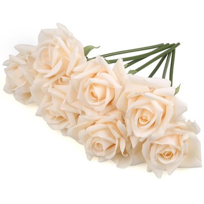 7 PCS Faux Silk Rose Artificial Flower Real Touch Decoration DIY Home