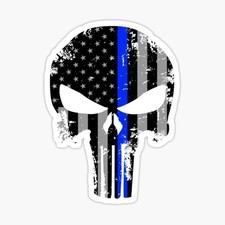 Skull Flag, Punisher Vinyl Die Cut Sticker