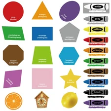 Felt Shape and Color Matching Game Set for Toddlers, Shape Sorter & Color Rec...