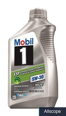 Motor Oil 5W-30 Mobil 1 Full Synthetic ESP Advanced Formula 12 Qt