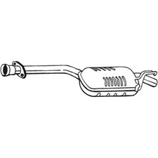 BOSAL Mittelschalld&auml;mpfer Schalld&auml;mpfer f&uuml;r Mercedes-Benz 190 W201 D 2.0