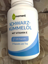 2st VitaMoment Schwarzkümmelöl + Vitamin E Kapseln 120 Stk. 86,76 g HNr …