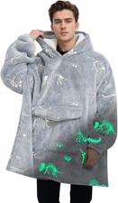 Wearable Blanket Hoodie for Adult,Oversized Sherpa Fleece Blanket Hoodie for Wom