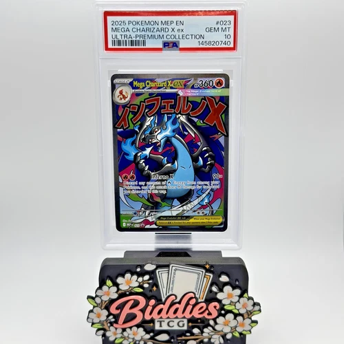Mega Charizard X ex 023 Me: Mega Evolution Promo Holo - PSA 10