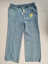 Cat  Jack Girls Wide Leg Easy On Easy Off Pull On Denim Jeans Pants 14