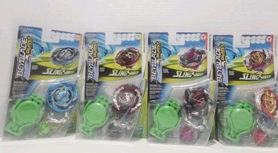 Beyblade Burst Turbo Slingshock K4 Starter Packs Set Of 4 - New In Packaging 