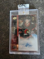 2021-22 Upper Deck Clear Cut Exclusives Rookie Auto 34/65 Parker Kelly Card#CCKY. rookie card picture