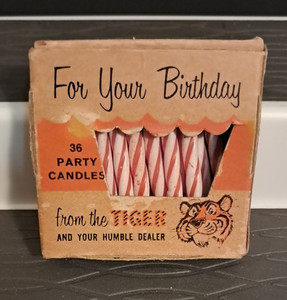 Exxon Esso Humble Enco Put A Tiger In Your Tank Set Of 16 Birthday Candles
