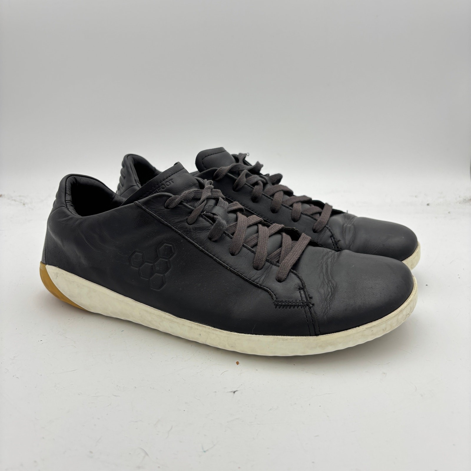 Vivobarefoot Geo Court II Wild Hide Leather Sneakers Shoes Men's 46 US 12.5