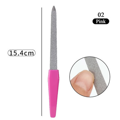 1Pcs Double-Ended Stainless Steel Cuticle Pusher Dead Skin Push Remover for Pedi