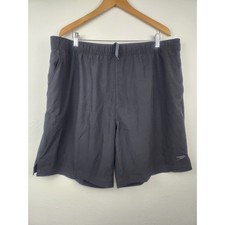 Speedo Men's Swim Trunks Boardshorts Black Size XXL 8" Inseam Pockets
