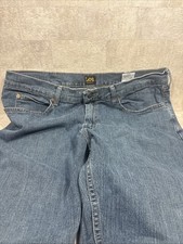 Vintage Lee Jeans Mens 38x34 Blue Denim Straight Leg Made in USA 100 Cotton