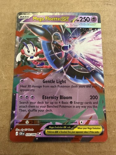 Mega Floette ex 035/086 Double Rare Holo Pokemon Chaos Rising 2026 NM