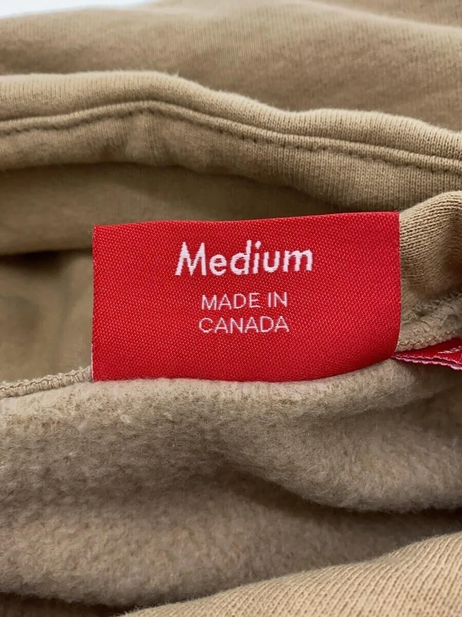 Felpa Supreme con cappuccio M cotone beige usata